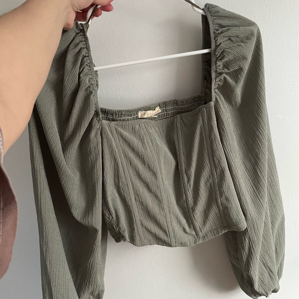 Fame & rebel Green corset top